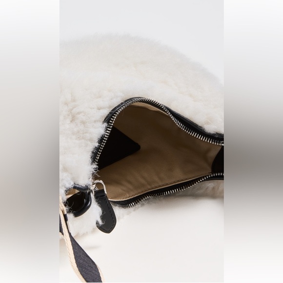 Marni off-white shearling bey shoulder crossbody bag - Picture 6 of 8